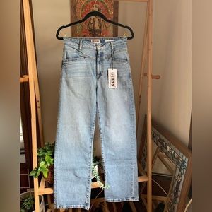 Guess high rise straight jean